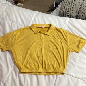 Yellow cropped top bought from a boutique!
